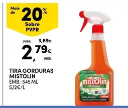 Continente tira gorduras mistolin promoção