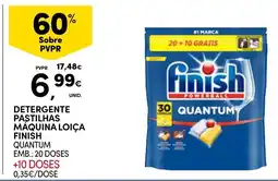 Continente Detergente pastilhas maquina loiça finish quantum promoção