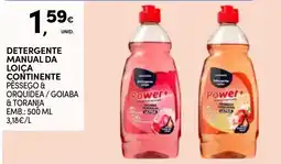 Continente Detergente manual da loiça continente promoção