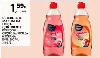 Continente Detergente manual da loiça continente promoção