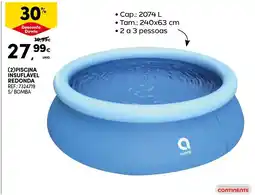 Continente piscina insuflável redonda avenil promoção
