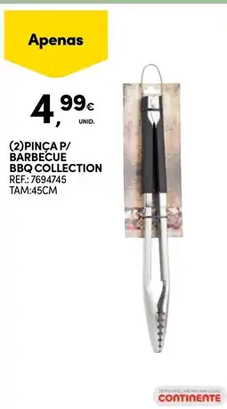 Continente pinça p/ barbecue bbq collection promoção