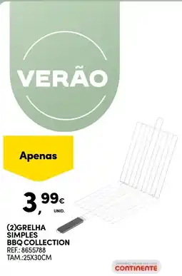 Continente Grelha simples bbq collection promoção
