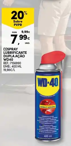 Continente Spray lubrificante dupla ação wd40 promoção