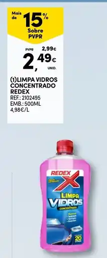 Continente Limpa vidros concentrado redex promoção