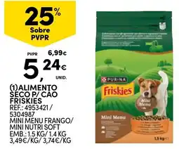 Continente Alimento seco p/ cao friskies promoção