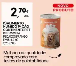 Continente alimento húmido p/ cão continentepet promoção