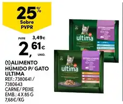Continente Alimento húmido p/ gato ultima promoção