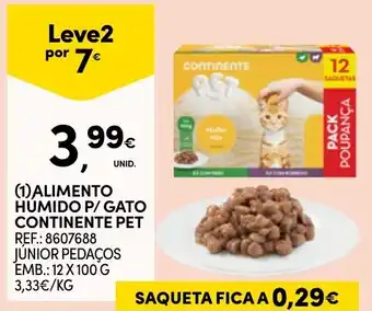 Continente Alimento Humido P/ Gato Continentepet promoção