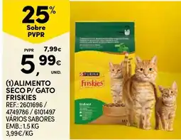 Continente alimento seco p/ gato friskies promoção