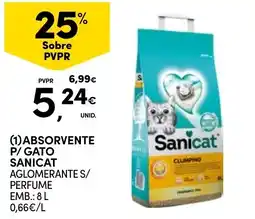 Continente absorvente p/ gato sanicat promoção