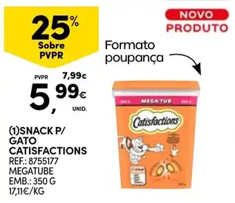 Continente Snack p/ gato catisfactions promoção