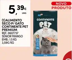 Continente alimento seco p/ gato continente pet premium promoção