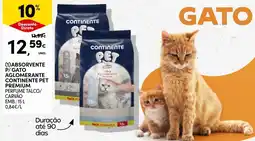 Continente absorvente p/ gato aglomerante continente pet premium promoção