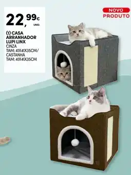 Continente Casa arranhador lupi linx cinza promoção