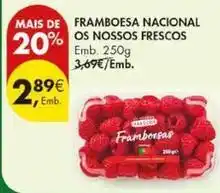 Pingo Doce Nacional - framboesa os nosos frescos promoção