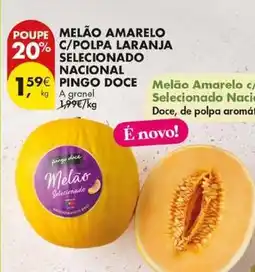 Pingo Doce Pingo doce - melão amarelo c/polpa laranja selecionado naciona promoção