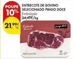 Pingo Doce Pingo doce - entrecote de bovino selecionado promoção