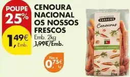 Pingo Doce Aqui é fresco - cenoura nacional os nossos promoção
