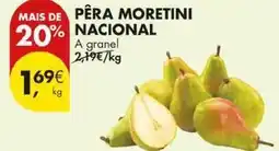 Pingo Doce A+ - pera moretini nacional promoção