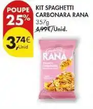 Pingo Doce Rana - kit spaghetti carbonara promoção