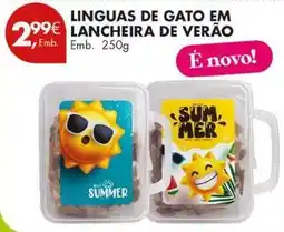 Pingo Doce Linguas de gato em lancheira de verão promoção