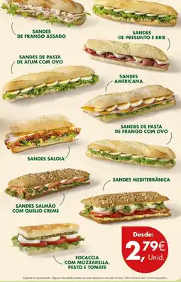 Pingo Doce As - sandes salamo de frango con ovo promoção