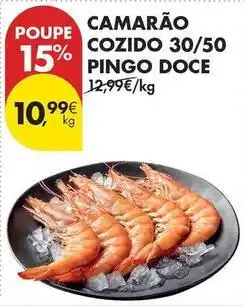 Pingo Doce Pingo doce - camarão cozido 30/50 promoção