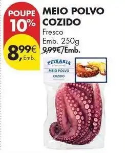Pingo Doce Meio polvo cozido promoção