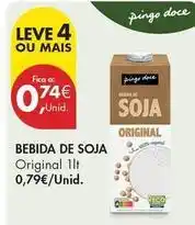 Pingo Doce Pingo doce - bebida de soja promoção
