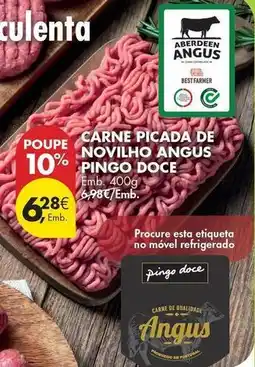 Pingo Doce Pingo doce - carne picada de novilho angus promoção