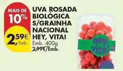 Pingo Doce Nacional - uva rosada biologica s/grainha promoção
