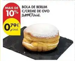Pingo Doce Bola de berlim c/creme de ovo promoção