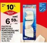 Continente Bom dia Continente - filete de bacalhau pontodesal msc promoção