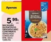 Continente Bom dia Continente - bacalhau do pacífico desfiado msc promoção