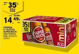 Continente Bom dia Mini - cerveja c/alcool super bock promoção
