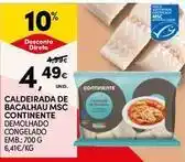 Continente Bom dia Continente - caldeirada de bacalhau msc promoção