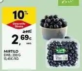 Continente Bom dia Mirtilo promoção