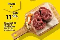 Continente Bom dia Continente - chambao de novilho promoção