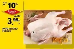 Continente Bom dia Pato - inteiro fresco promoção