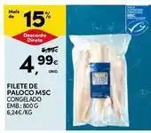 Continente Bom dia Filete de paloco msc promoção