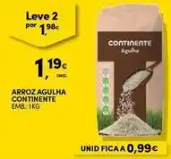 Continente Bom dia Continente - arroz agulha promoção