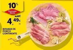 Continente Bom dia Continente - bifanas de porco promoção