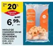 Continente Bom dia Continente - miolo de camarao 20/40 selvagem promoção