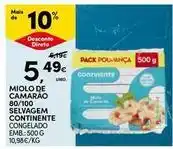 Continente Bom dia Continente - miolo de camarao 80/100 selvagem promoção