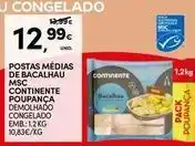 Continente Bom dia Continente - postas médias de bacalhau msc promoção