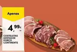 Continente Bom dia Continente - costeletas mista de porco promoção