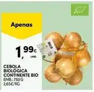 Continente Bom dia Continente bio - cebola biologica promoção