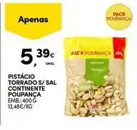 Continente Bom dia Continente - pistacio torrado s/ sal promoção