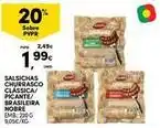 Continente Bom dia Nobre - salsichas churrasco classica/ picante/ brasileira promoção
